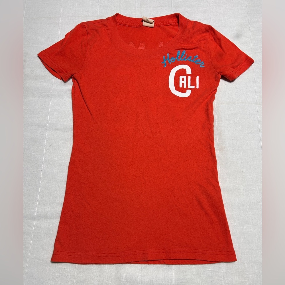 Hollister Y2K Cali Orange Tee